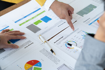 Businessman discussing commercial real estate sector faces risks as financial.