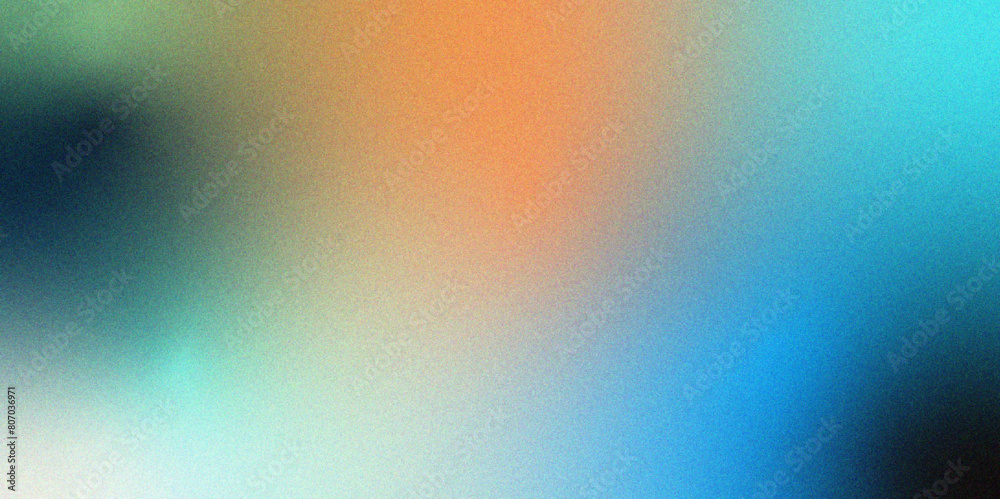 Fototapete Abstract Noisy color gradient background with purple blue red white orange beige design. Grainy gradient background noise texture effect. Noise texture banner poster header design.
