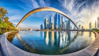 ２２００年、水が美しい、壮大な未来都市、デザイン