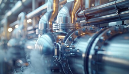 Futuristic CO2 scrubber in action, 3D rendered, dynamic countdown timer, clean technology concept