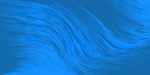 Minimal geometric background. blue elements with fluid gradient. Dynamic shapes composition. Eps10 vector