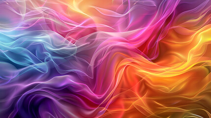 Fototapeta premium Fractal art background for creative design Decoration for wallpaper, desktop, poster, cover booklet. Print for clothes, t-shirt, A captivating display of vibrant colors unfolds in the abstract modern
