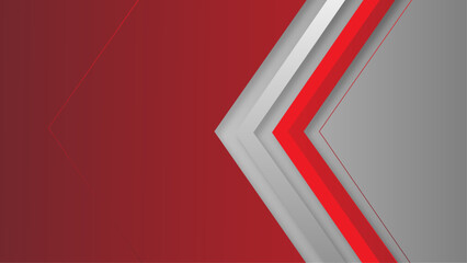 Red business border, modern background design vector