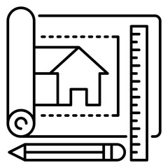 blueprint icon illustration