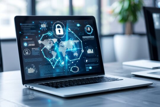 Employing robust encryption and firewall measures to protect network data and ensure privacy against cyber threats.