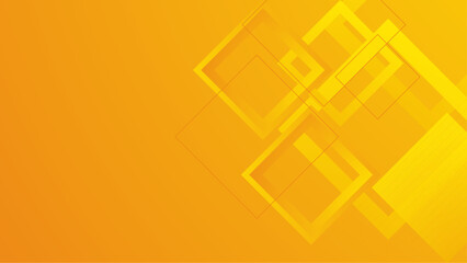 Gradient yellow and orange geometric shapes background