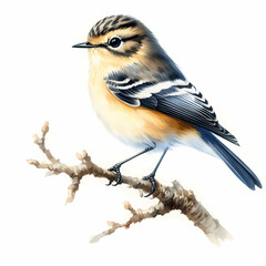 Obraz premium Watercolor painting of a small backyard bird 