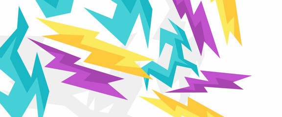 Colorful vector abstract banner for speed sports racing. Graphic abstract stripe racing banner kit designs for wrap vehicle, race car, rally, adventure and livery