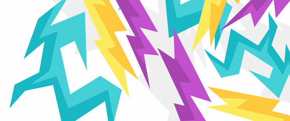 Colorful sports speed abstract racing texture banner. Geometric pattern vector illustration. Graphic abstract stripe racing banner designs for wrap vehicle, race car, rally, adventure and livery