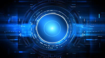 Fototapeta premium blue Abstract technology background circles digital hi-tech technology design background. concept innovation. vector illustration