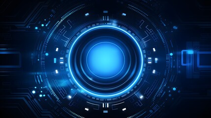 Fototapeta premium blue Abstract technology background circles digital hi-tech technology design background. concept innovation. vector illustration