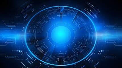 Obraz premium blue Abstract technology background circles digital hi-tech technology design background. concept innovation. vector illustration