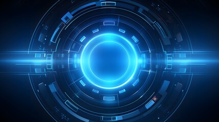 
blue Abstract technology background circles digital hi-tech technology design background. concept innovation. vector illustration