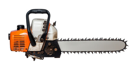 Chainsaw Isolated on Transparent Background
