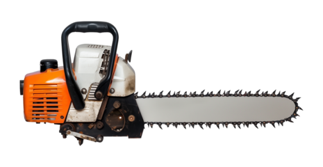 Chainsaw Isolated on Transparent Background
