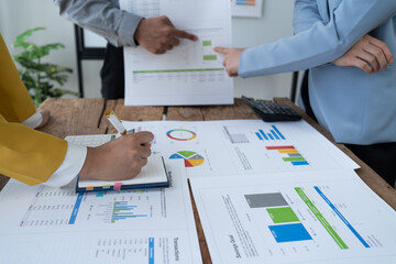 Businessman discussing commercial real estate sector faces risks as financial.