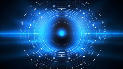 
blue Abstract technology background circles digital hi-tech technology design background. concept innovation. vector illustration