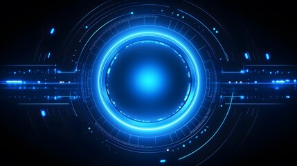 
blue Abstract technology background circles digital hi-tech technology design background. concept innovation. vector illustration