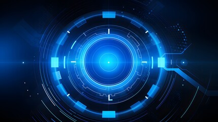 
blue Abstract technology background circles digital hi-tech technology design background. concept innovation. vector illustration