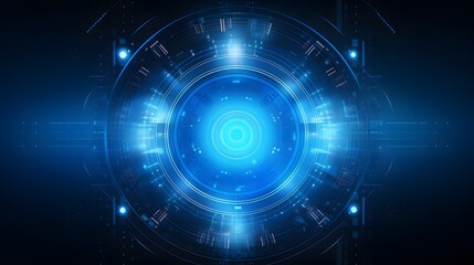 Obraz premium blue Abstract technology background circles digital hi-tech technology design background. concept innovation. vector illustration