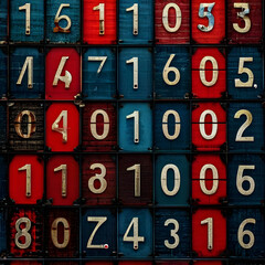 colorful numbers and digits, ai-generatet