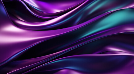 Abstract background of soft lavender liquid metal with waves and stars, dark silver, emerald, and black colors