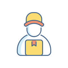 Delivery Man vector icon