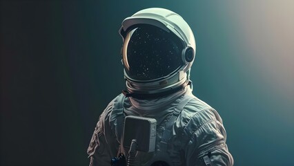 Realistic old astronaut helmet with glass visor for space exploration protection. Concept Space Exploration, Astronaut Gear, Protective Equipment, Glass Visor, Science Fiction