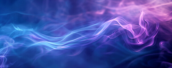 Abstract smoke background with purple and blue lighting