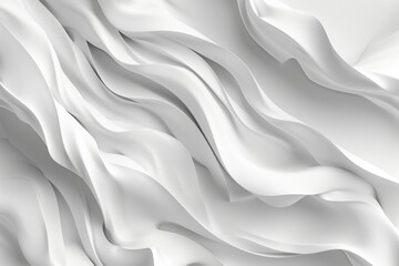 Obraz premium Soft white wavy textured background.