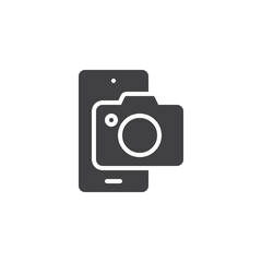 Smartphone camera vector icon