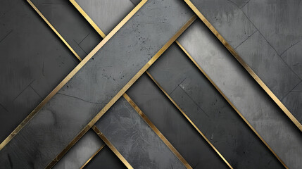Minimalist design with sleek lines and smooth shapes in subtle gray and silver tones, highlighted by gold accents, epitomizing luxury.