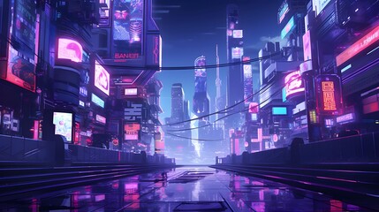 Night view of Tokyo, Japan. 3d rendering, 3d illustration.