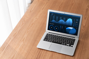 Business data dashboard provide modish business intelligence analytic for marketing strategy planning