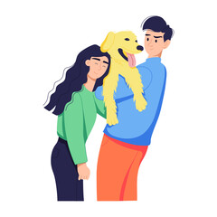 Check out flat illustration of a family companion 