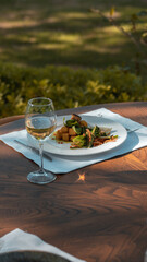 table with food