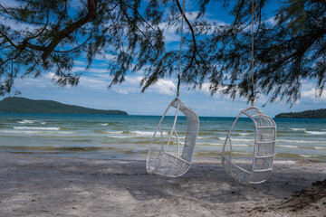 Beach of Koh Rong Sanloem, Cambodia