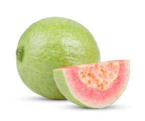 red guava isolated on transparent png