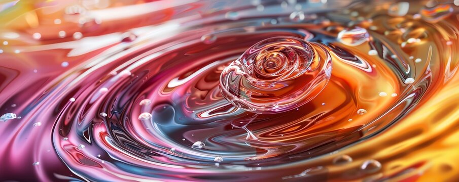 Zoom in on the vibrant swirls of a molecular gastronomy dish, showcasing the fusion of Culinary Arts and Artificial Intelligence, using a dramatic perspective shot from below, emphasizing the details 