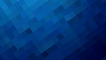 Gradient blue background. Geometric texture of light-dark blue squares. The substrate for branding, calendar, postcard, screensaver, poster, cover. A place for your design or text. Vector illustration
