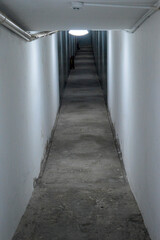 Corridor, underground military bunker, Vietnam