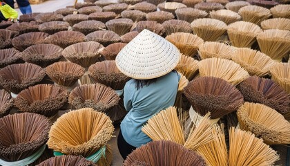 Aroma of Tradition: Gathering Dried Incense in Hanoi, Vietnam
