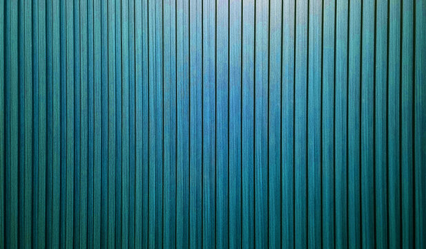 vertical wooden slats texture for interior decoration with light from above. abstract blue walnut wooden slats in vertical striped line pattern used as background or backdrop.