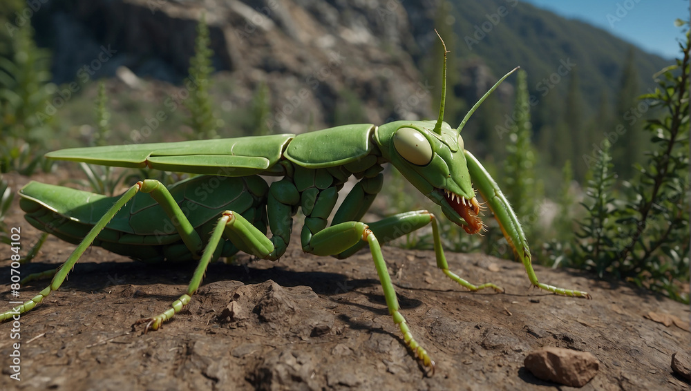 Wall mural Mantis with new look