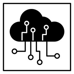 cloud computing vector icon