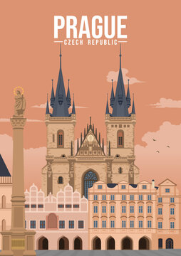 Staromestske namesti old town square czech praha prague sunset
