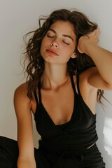 Obraz premium A health and wellness influencer sharing journey of transformation, with before and after visuals, promoting a holistic lifestyle approach