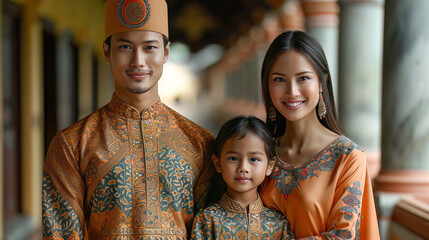 A Malaysian Baju Kurung, with its modest yet intricate designs, embodying the blend of traditional values and modernity