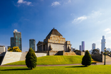 Shrine of Remembrance in Melbourne Australia