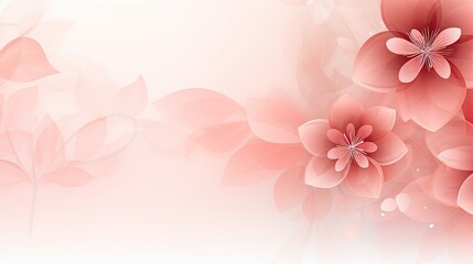 Soft gradient background with delicate floral elements